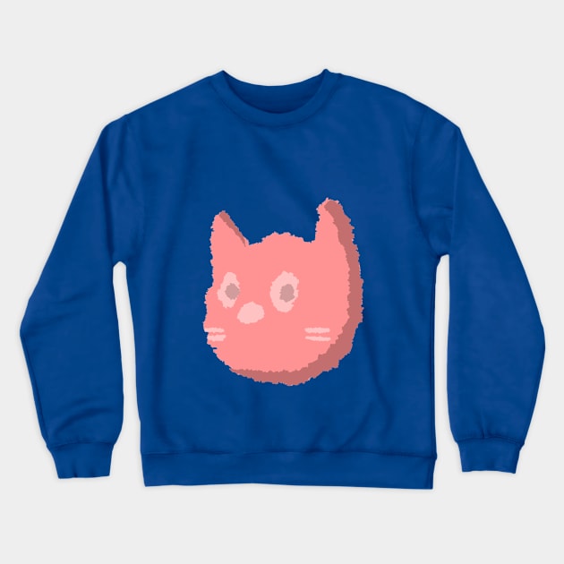 Stunned Cat Crewneck Sweatshirt by FadedFigments
